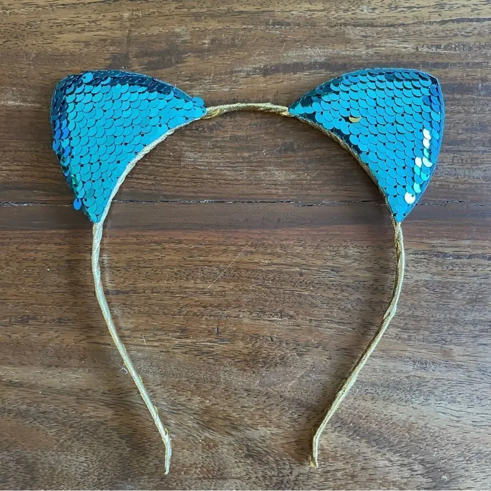 got2be by Schwarzkopf Girls Sequined Metallic Cat Ear Headband